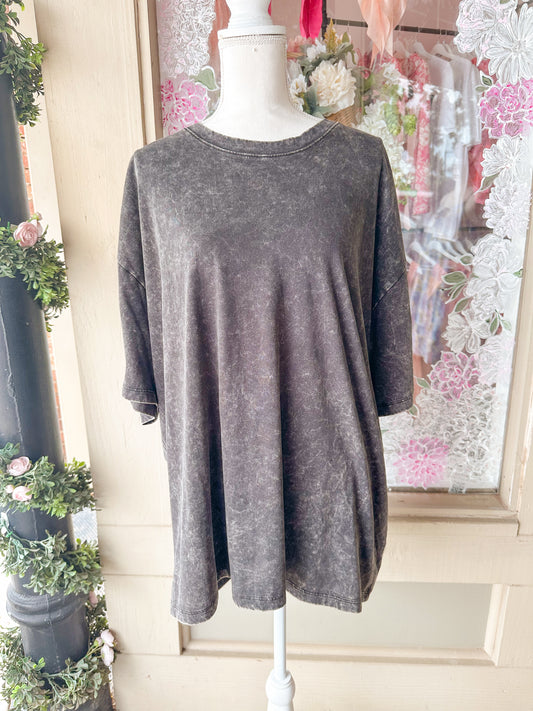 Acid Wash Boyfriend Tee