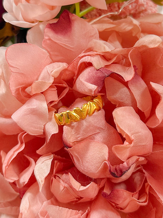 Jackie Bubble Heart Ring