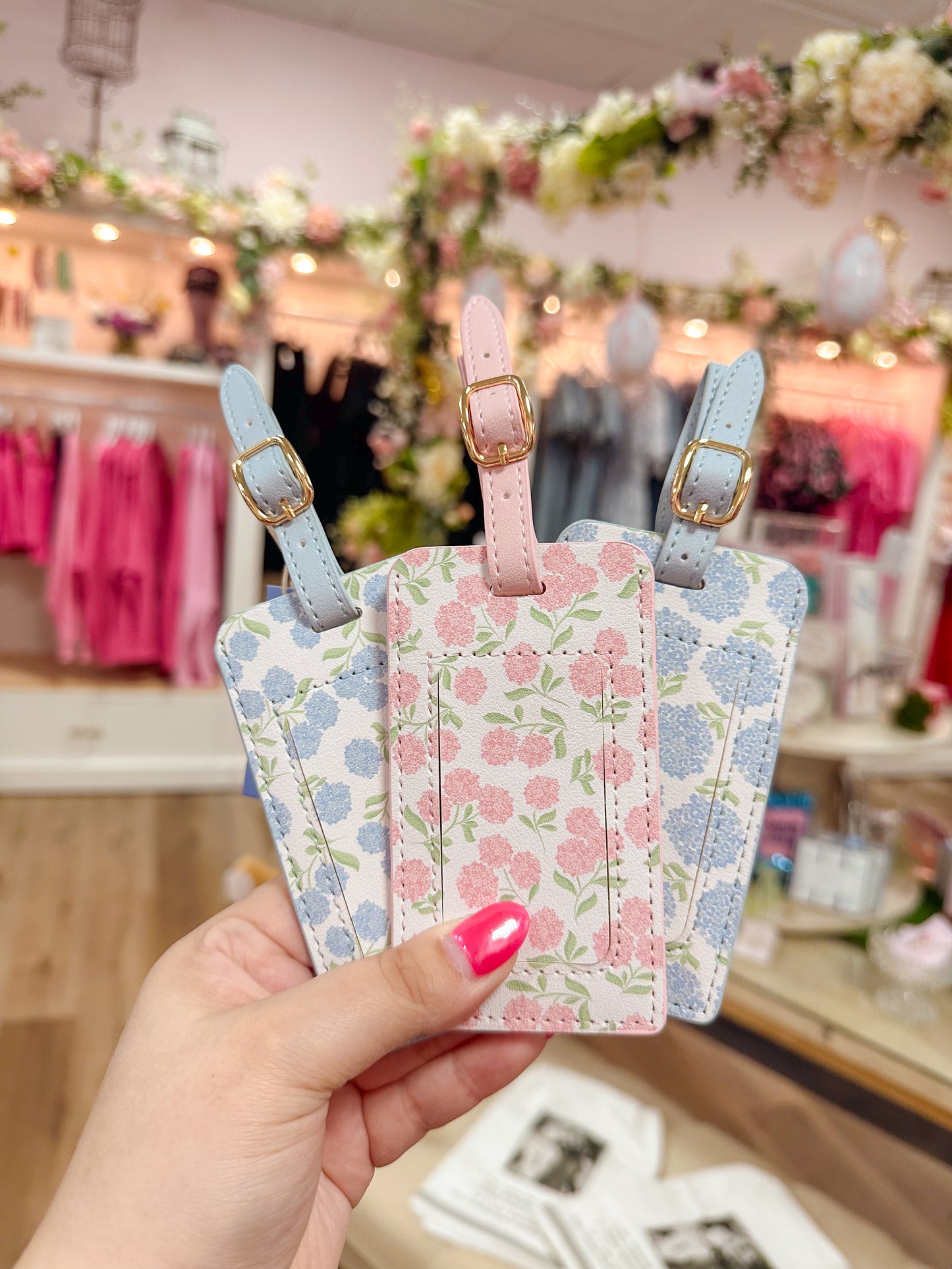 Hydrangea Luggage Tag
