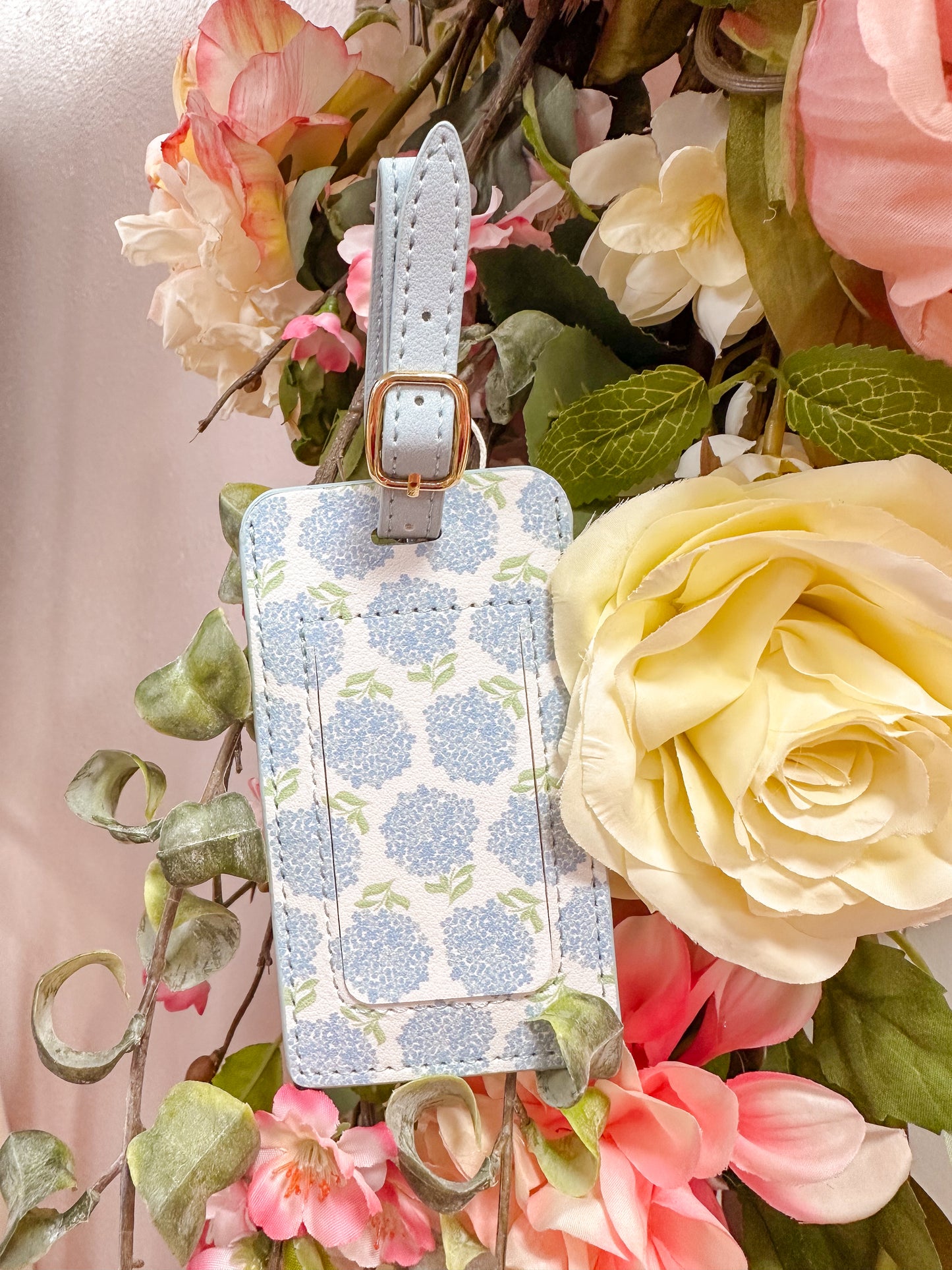Hydrangea Luggage Tag