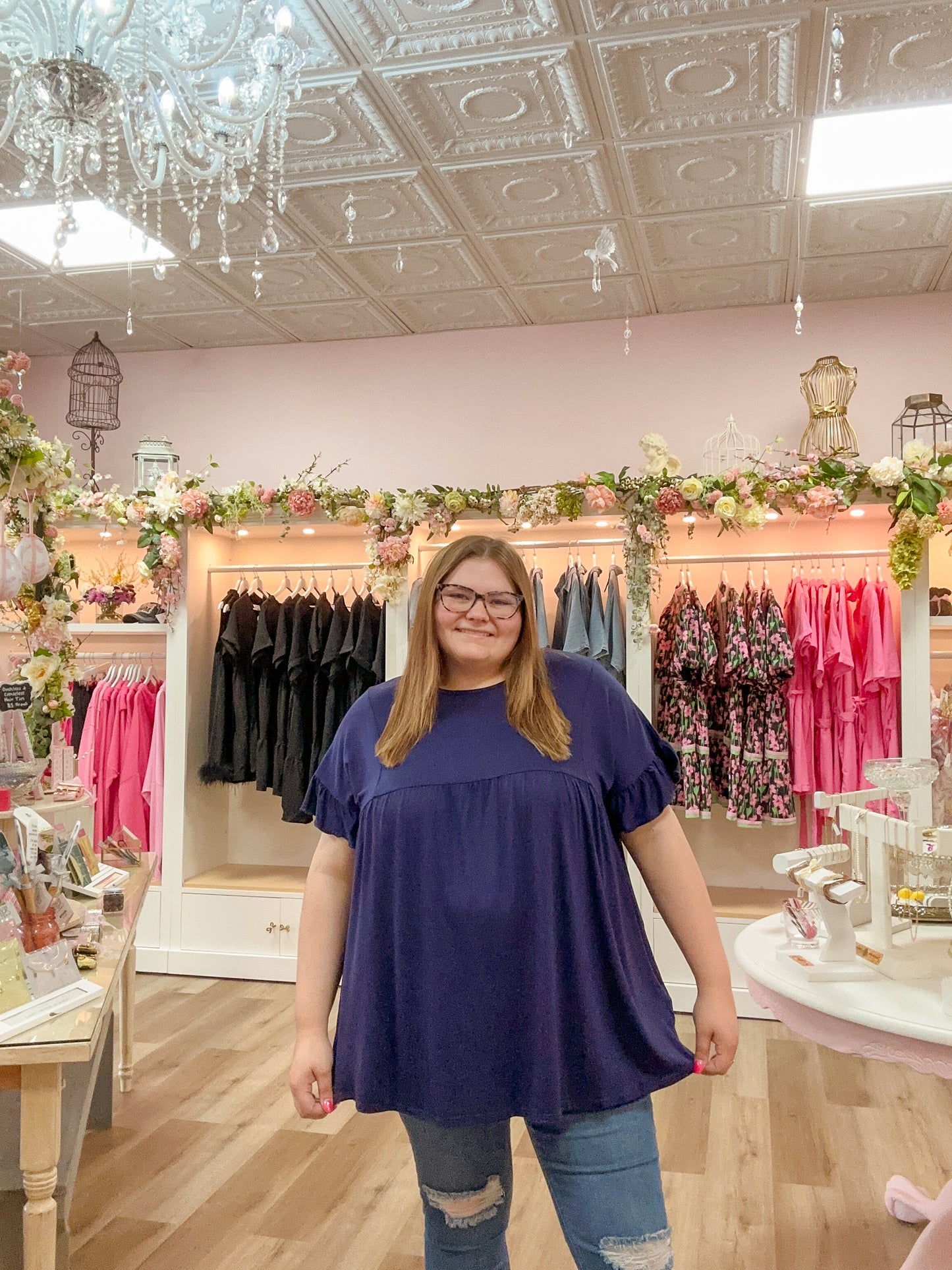 Natalie Babydoll Top