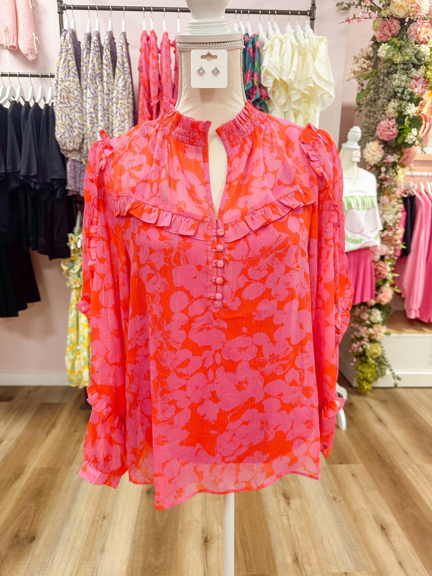 Sabrina Ruffle Blouse