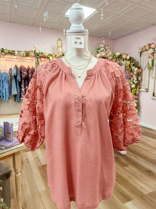 Lindsey Blush Top