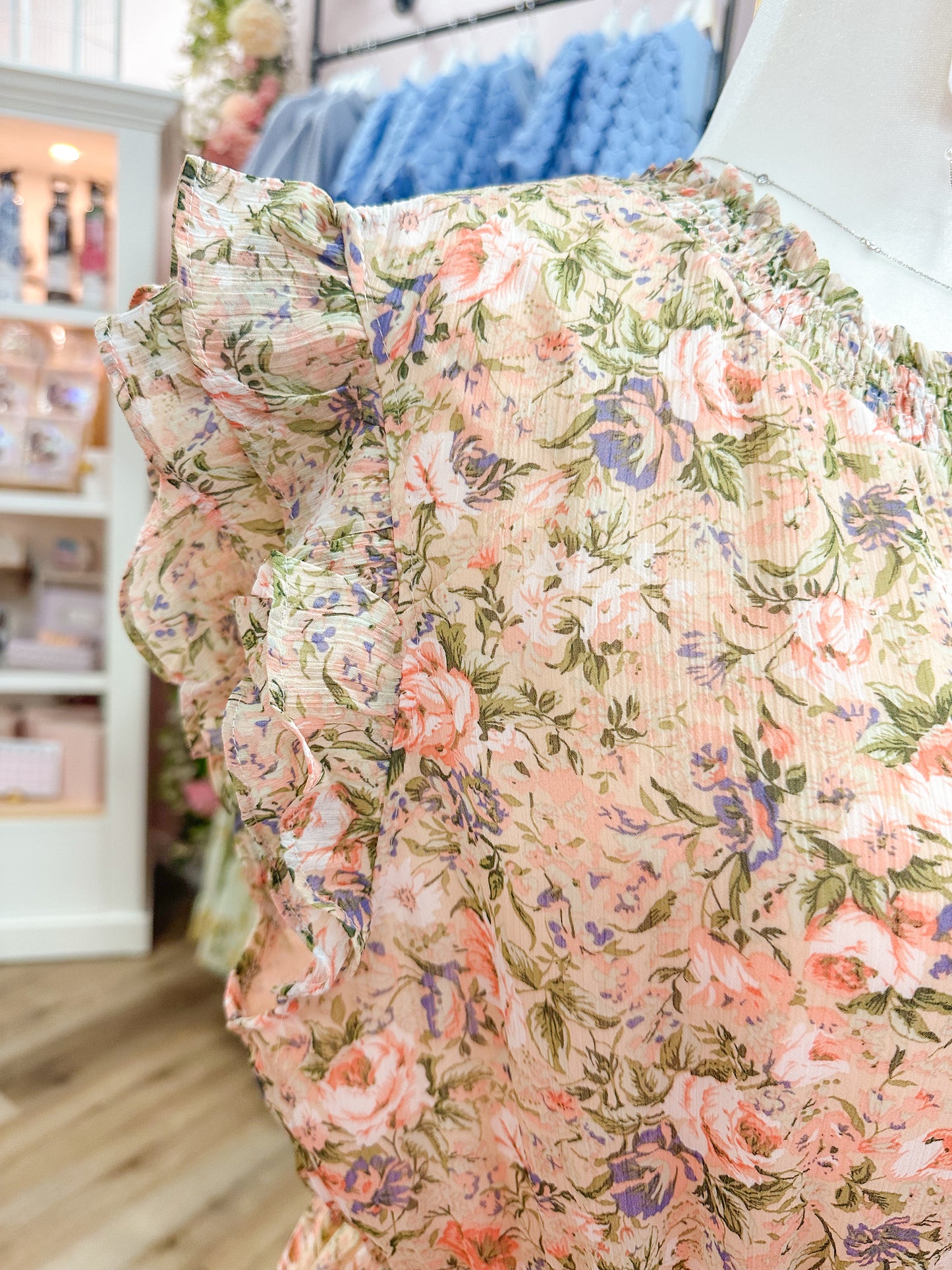 Remi Romantic Smock Floral Dress