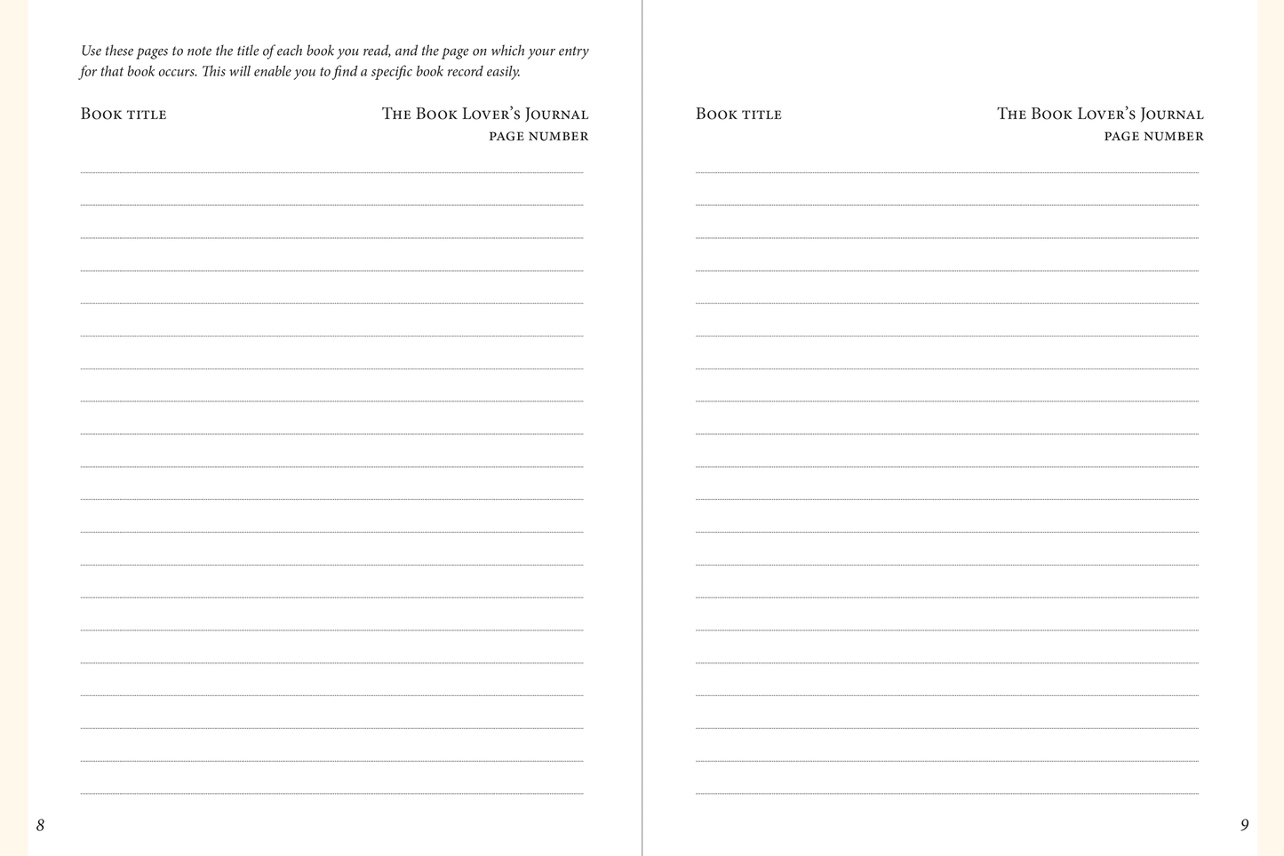 The Book Lover's Journal (2nd Ed)