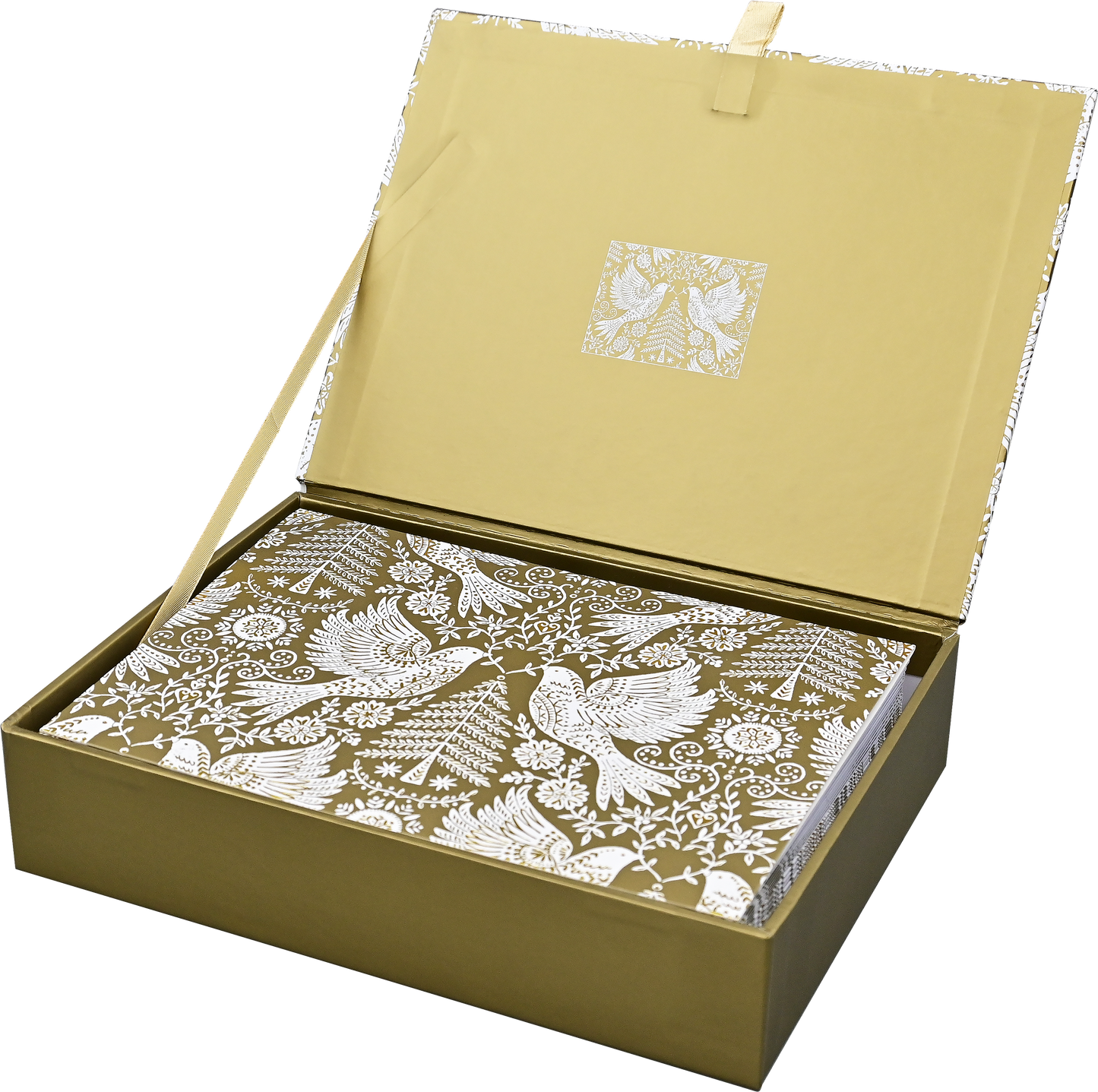 Golden Doves Deluxe Boxed Holiday Cards