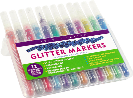 Studio Series Glitter Markers (Set of 12)