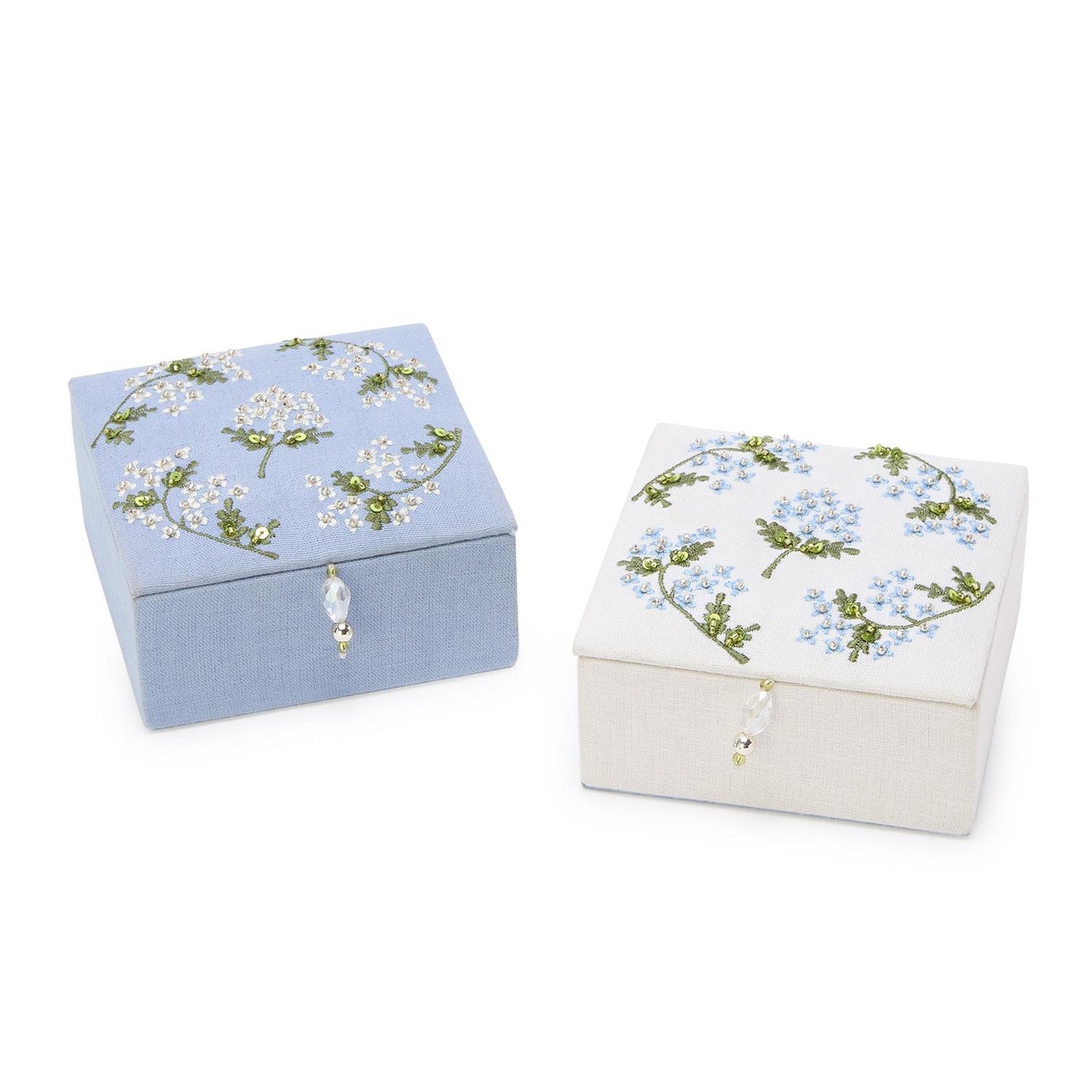 Hydrangea Beaded Tassel Box