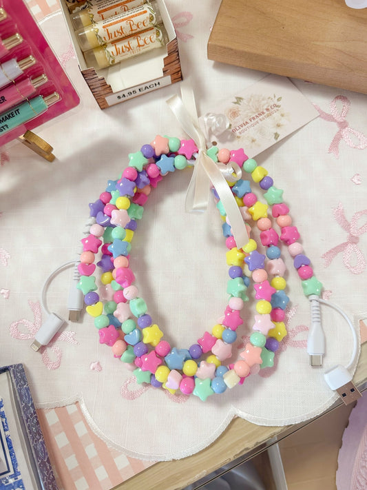 6 ft Beaded Device Charger - Olivia Frank & Co.