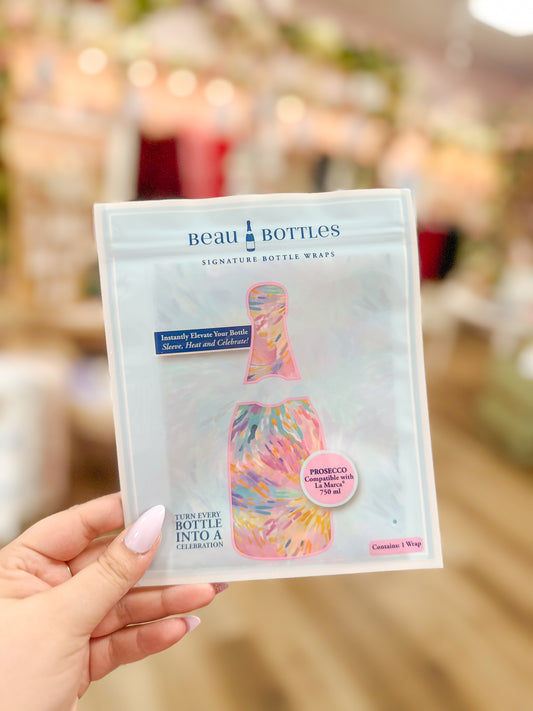 Beau Bottles Pastel Celebration Prosecco Bottle Wrap