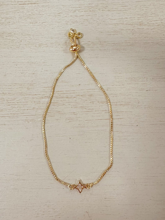 Crystal Star Slider Bracelet