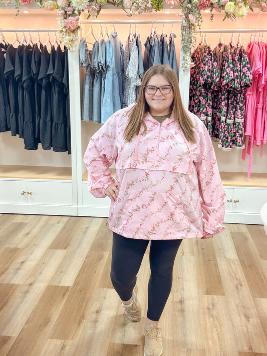 Rosie Flowered Windbreaker