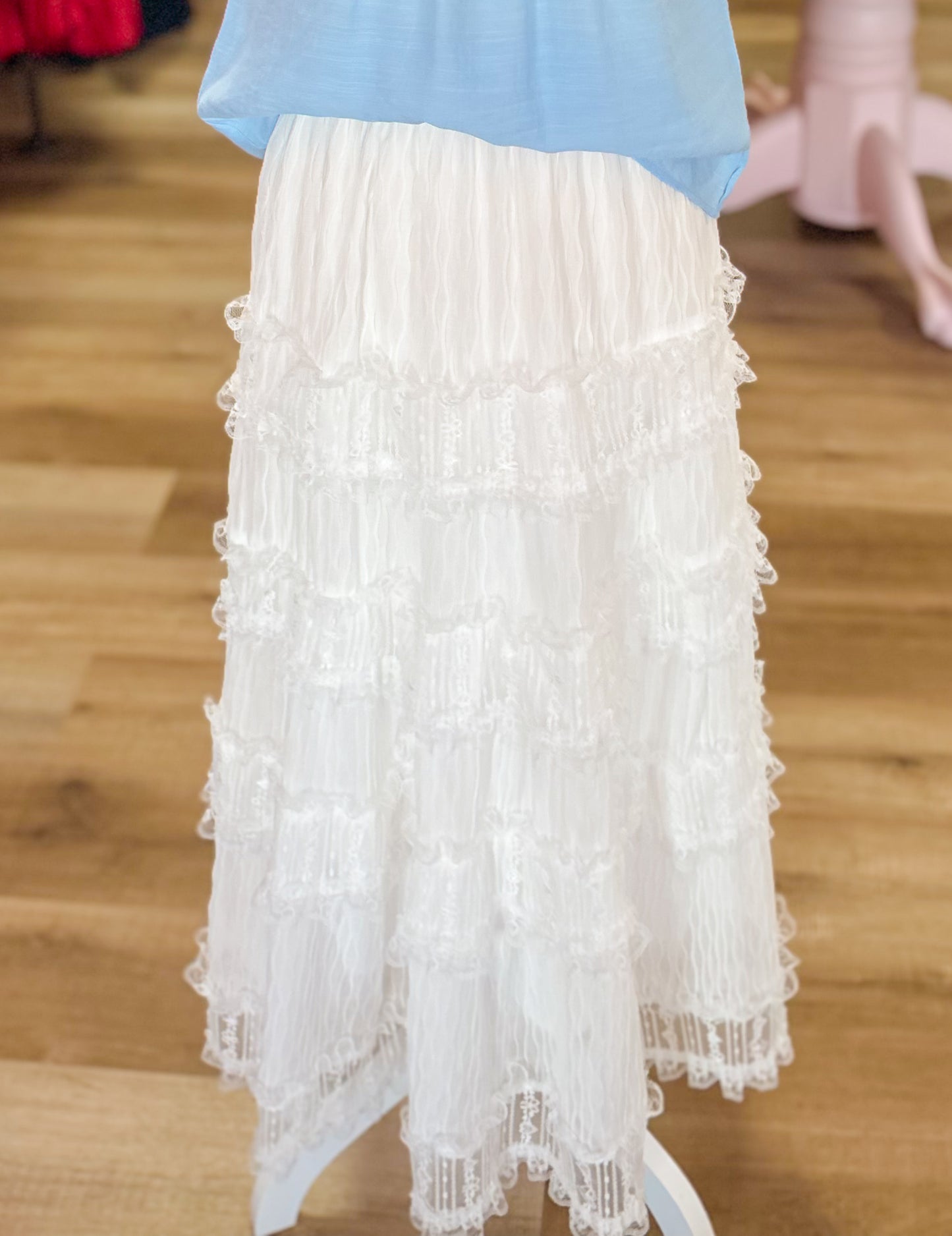 Romance Tiered Lace Skirt