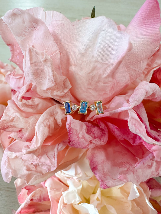 Talia Triple Crystal Ring