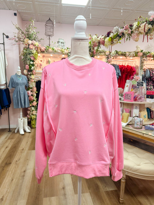 Oversized Ribbon Crewneck