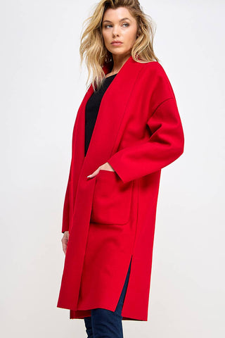 Auren Open Long Coat - Olivia Frank & Co.