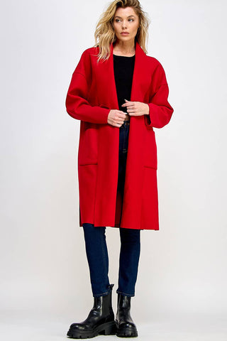 Auren Open Long Coat - Olivia Frank & Co.