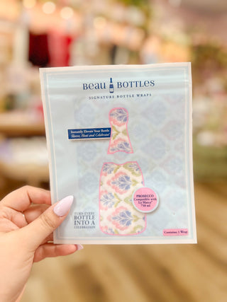 Beau Bottles Grandmillenial Pastel Jewels Prosecco Bottle Wrap - Olivia Frank & Co.