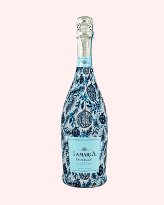Beau Bottles Limited Edition Blue and White Ornament Prosecco Bottle Wrap - Olivia Frank & Co.