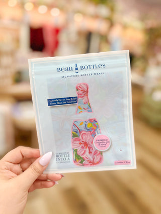 Beau Bottles Preppy Happy Birthday Brushed Presents Prosecco Bottle Wrap - Olivia Frank & Co.
