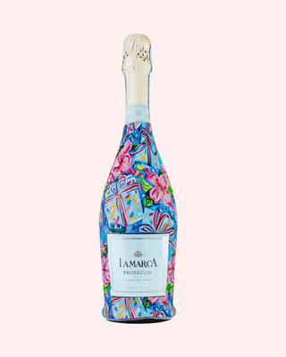 Beau Bottles Preppy Happy Birthday Brushed Presents Prosecco Bottle Wrap - Olivia Frank & Co.