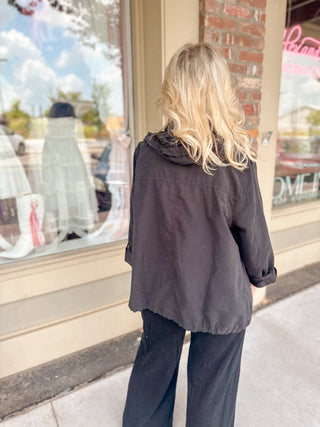 Bella Snap Button Zip Up - Olivia Frank & Co.