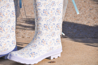 Bombshell Blossom Rain Boots - Olivia Frank & Co.