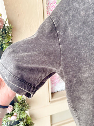 Boyfriend Acid Wash Tee - Olivia Frank & Co.
