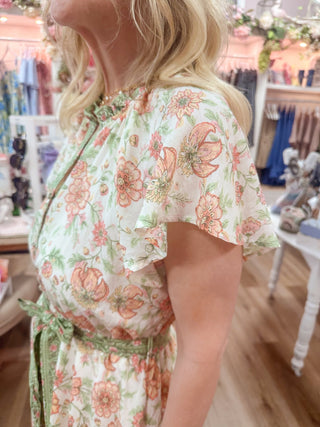 Brenna Green Dress - Olivia Frank & Co.
