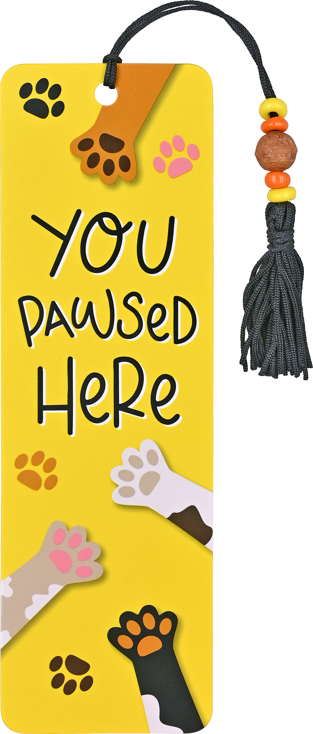 You Pawsed Here Beaded Bookmark