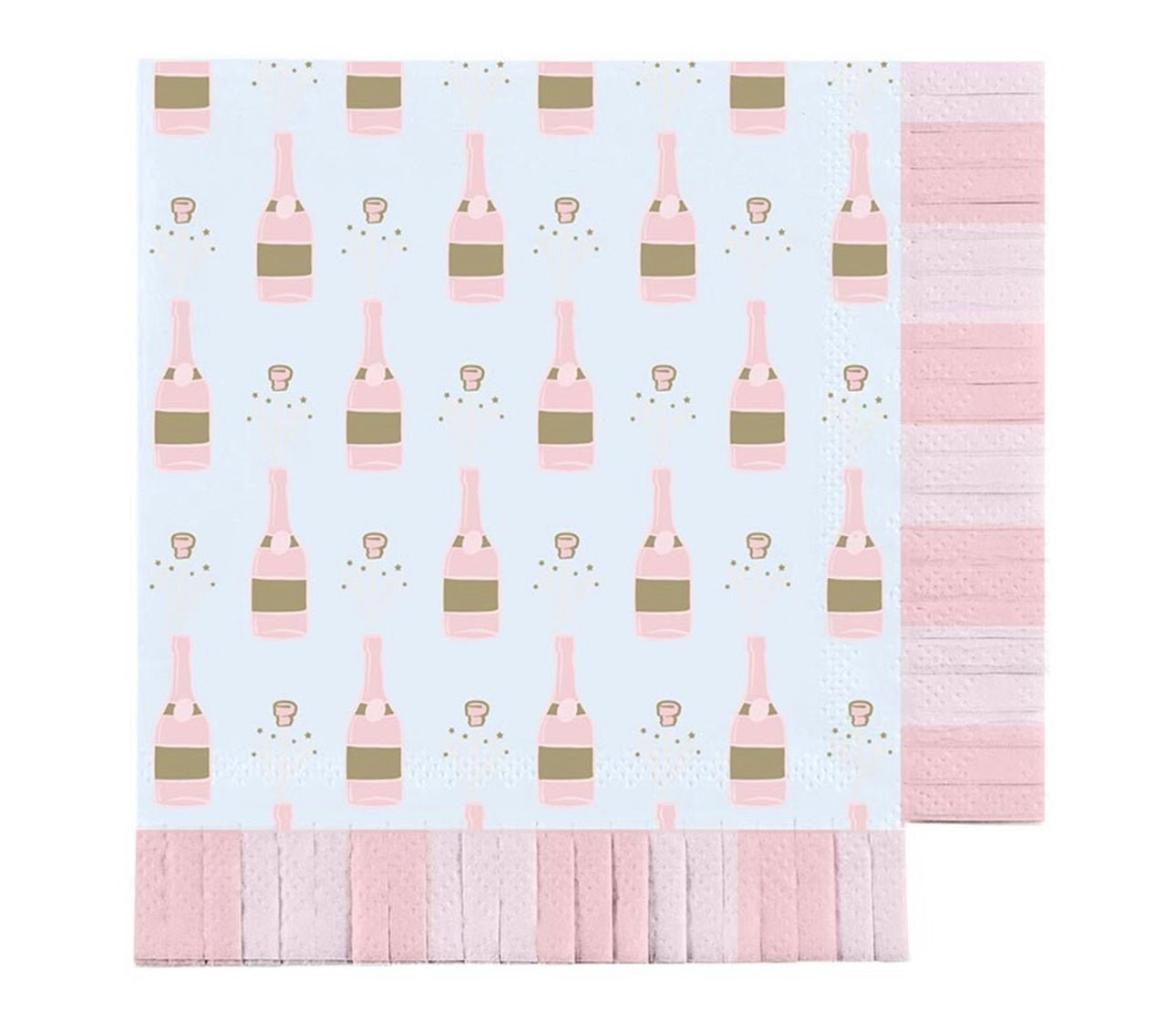 Champagne Pop Fringe Napkins (16ct) - Olivia Frank & Co.