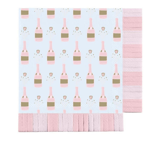Champagne Pop Fringe Napkins (16ct) - Olivia Frank & Co.