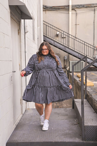 Checkmate Charm Dress - Olivia Frank & Co.