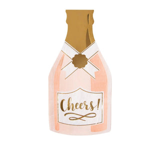 Cheers Champagne Bottle Napkins (20ct) - Olivia Frank & Co.