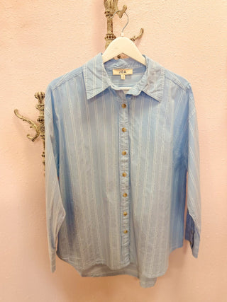 Corporate Collared Oversized Button Down - Olivia Frank & Co.