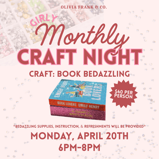 Craft Night: Book Bedazzling | Ticket - Olivia Frank & Co.
