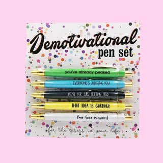 Demotivational Pen Set - Olivia Frank & Co.