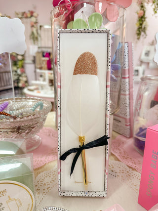 Feather Ballpoint Pen - Olivia Frank & Co.