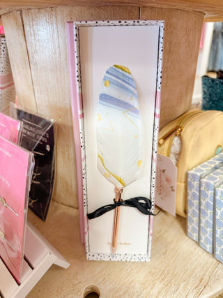 Feather Ballpoint Pen - Olivia Frank & Co.