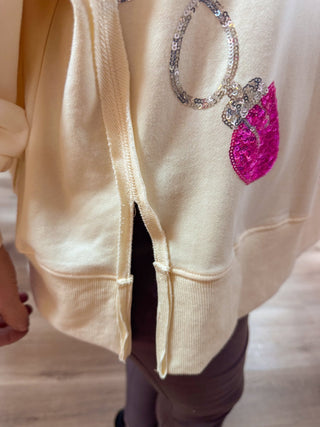 Holiday Sequin Pullover - Olivia Frank & Co.