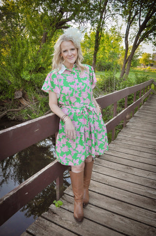 Kimber Flutter Dress - Olivia Frank & Co.