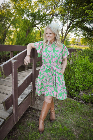 Kimber Flutter Dress - Olivia Frank & Co.
