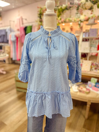 Laura Bluebell Blouse - Olivia Frank & Co.