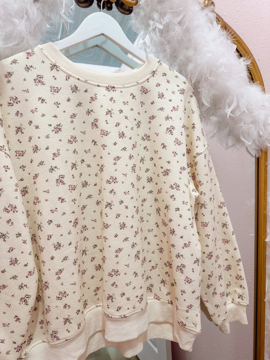 Lauren Floral Crew Neck - Olivia Frank & Co.