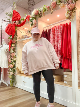 Literally Just A Girl Crewneck - Olivia Frank & Co.