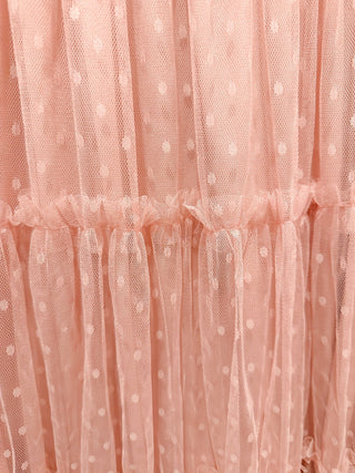 Pink Chiffon Smocked Dress - Olivia Frank & Co.
