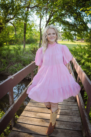 Pretty Pink Mini Dress - Olivia Frank & Co.