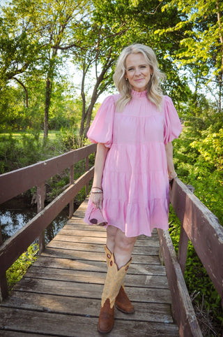 Pretty Pink Mini Dress - Olivia Frank & Co.