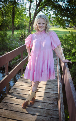 Pretty Pink Mini Dress - Olivia Frank & Co.