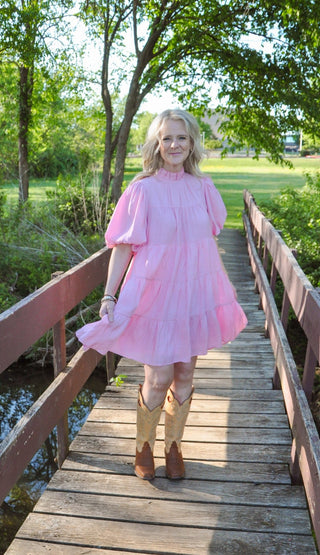 Pretty Pink Mini Dress - Olivia Frank & Co.